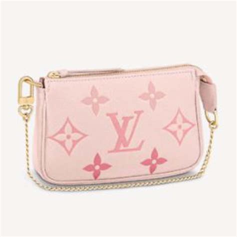 lv pink mini pochette|lv pochette monogram.